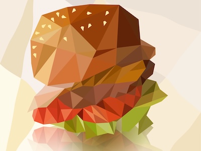 Burger polygonal (projet fictif)
